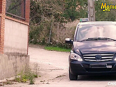 Small Spanish Babe Gets Her Hairy Pussy Fucked By Horny Chauffeur - Emilio Ardana And Chica S