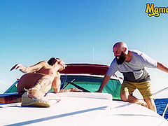 Busty Spanish Mature Slut Gets Her Tight Pussy Fucked On A Yacht - Gina Snake, Chica S And Max Cortes