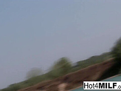 Busty Milf Fucks On The Beach!