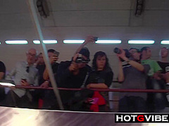 Lesbian Threesome Scene Exhibition