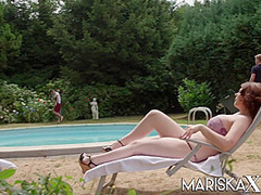 Big Tit Fucks The Landscapers With Mariska X, Sam Bourne And Lucia Love