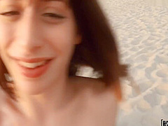 Silvia Soprano In Charming Brunette Swallows A Strangers Cock At A Publ