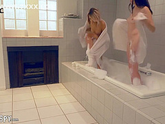 Lesbian Nanny Caught Copulated In Front Of Girlfriend With Hime Marie