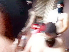 Pee Swallow And No Condom Gangbang For German Lactating