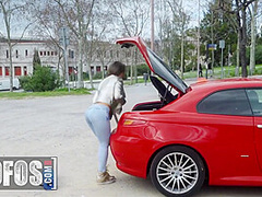 Briana Bounce And Marco Banderas - Latina Bombshell Riding Cock In Public & Facialized