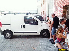 Alberto Blanco, Cassie Right And Mary Kalisy - Thots Cassie & Mary Suck Dicks In Public Like True