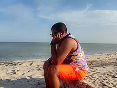 My Step-sister Takes My Virginity On The Beach. She Has A Very Delicious And Tight Pussy