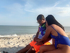 My Step-sister Takes My Virginity On The Beach. She Has A Very Delicious And Tight Pussy