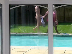 Lacey Starr - The Poolboy Hard At Work
