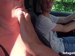 Cougar And Twink Get Pulled Over With Luka Blond