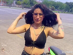 I Learn To Drive A Motorcycle While My Teacher Controls My Lush Until I Cum