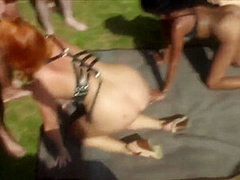 Outdoor German Gang Bang With Ronja Creampie