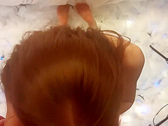Freckledred 004 Redhead Point Of View Oral On Clouds And Cumsh - Self-stimulation