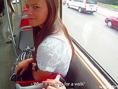 Teen Masha Fornicateed For Cash Near The Bus Stop