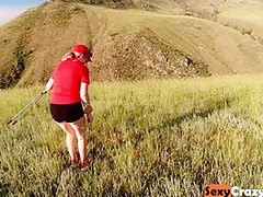 Tiffany Walks Naked On The Hills And Rocks And Gets Fucked In Nature