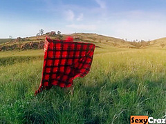 Tiffany Walks Naked On The Hills And Rocks And Gets Fucked In Nature