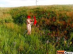Tiffany Walks Naked On The Hills And Rocks And Gets Fucked In Nature