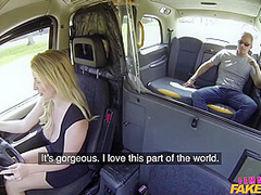 A Female Taxi Driver Cant Take Her Eyes Off A Mans Huge Cock And Big Balls