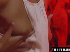 Hot Brunette Teases Her Sexy Lesbian Lover While She Watches With Alexis Brill