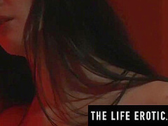 Hot Brunette Teases Her Sexy Lesbian Lover While She Watches With Alexis Brill