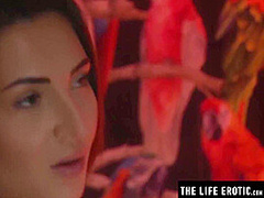 Hot Brunette Teases Her Sexy Lesbian Lover While She Watches With Alexis Brill