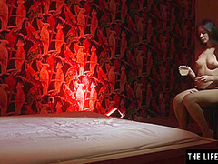 Hot Brunette Teases Her Sexy Lesbian Lover While She Watches With Alexis Brill