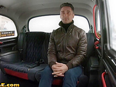 Curvy euro cabbie assfucked by passenger on the backseat