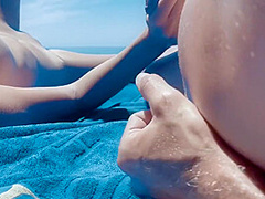 Risky Outdoor Beach Sex Leads To A Teen Getting A Big Creampie