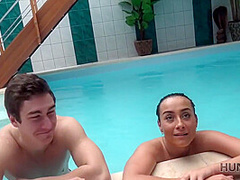 Hottie Wants To Have Fun In The Pool So Why Pleases Owner