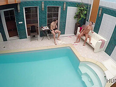 Hottie Wants To Have Fun In The Pool So Why Pleases Owner