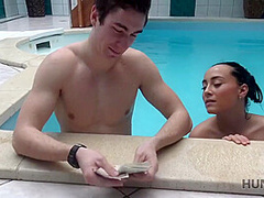 Hottie Wants To Have Fun In The Pool So Why Pleases Owner