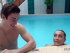 Hottie Wants To Have Fun In The Pool So Why Pleases Owner