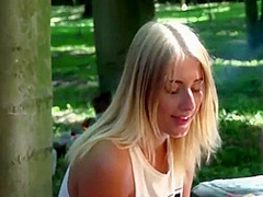 Picnic Turns Into Slutty Group Sex For Dad And His Girl With Candee Licious, Philippe Soine And Aria Logan