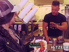 Gets Herself A Real German Sausage - Lullu Gun
