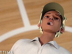 ADULT TIME - Big Titty Hentai Gym Teacher Shows The Class How To Give Head