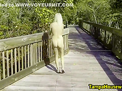 Flashing Pussy And Getting Completely Naked In Public With Ms Paris Rose