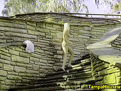 Flashing Pussy And Getting Completely Naked In Public With Ms Paris Rose