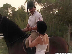Yasmin Scott - Horse Rider Rides A Hung Stallion