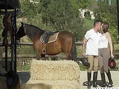 Yasmin Scott - Horse Rider Rides A Hung Stallion