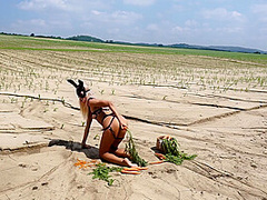 Jana Volkova In Horny Bunny And Her Carrots Hd