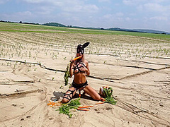 Jana Volkova In Horny Bunny And Her Carrots Hd