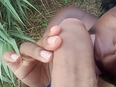 Ebony Babe With Big Tits Gets Public Creampie - Bwc Pov