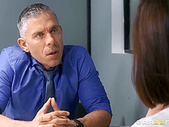 Mick Blue And Adriana Chechik - Brown-haired Beauty With Natural Tits Gets Sodomized