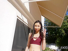 Asian Hottie Proves That Sex Is Fantastic Under Hot Sun