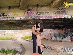 Public Interracial Fuck For Big Ass Brunette With Cassie Fire