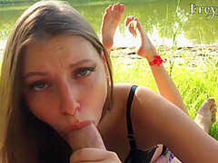 Baby Slobbering Tight Cock Until Her Mouth Filled With Warm Seed