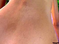 Tiny Trisha is outside when her white boyfriend wants a blowjob