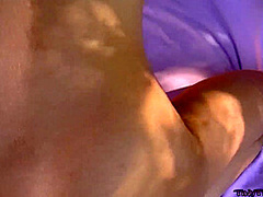 Tiny Trisha is outside when her white boyfriend wants a blowjob