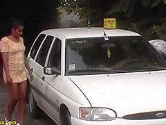 ebony milf public fucked by taxi driver
