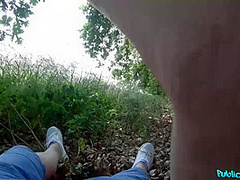 Choky Ice, Thomas Hyka And Daria Zemskaya - Grinds Big Cock With Shaved Pussy Outdoors